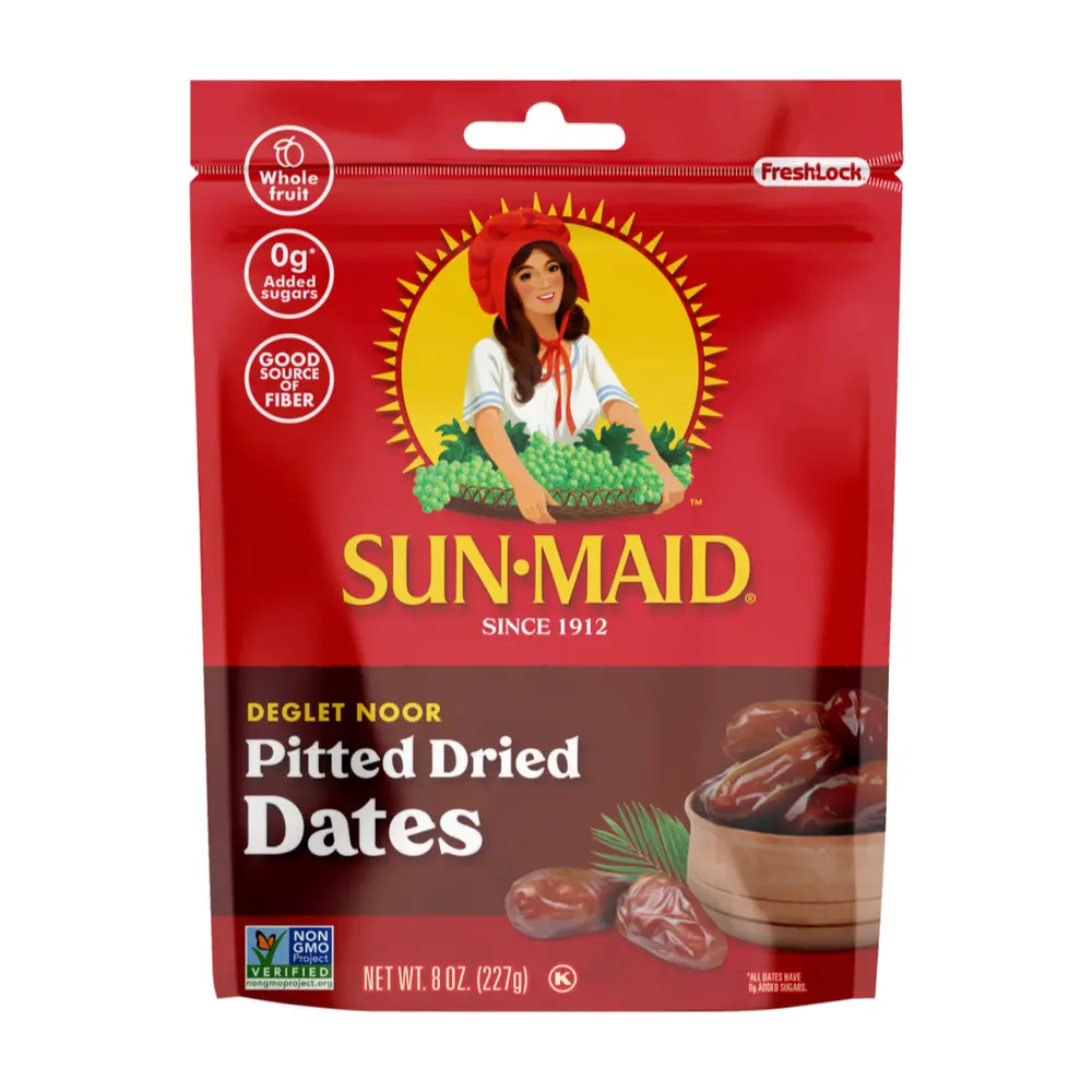 Chà Là Khô Không Hạt, Deglet Noor Pitted Dried Dates, 8 oz (227g) - SUN-MAID
