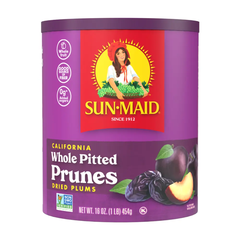 Mận Mỹ Khô Không Hạt, California Whole Pitted Prunes, Dried Plums, 16 oz (454g) - SUN-MAID