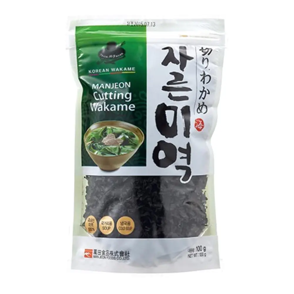 Rong Biển Wakame Sấy, Manjeon Cutting Wakame (100g) - MANJUN