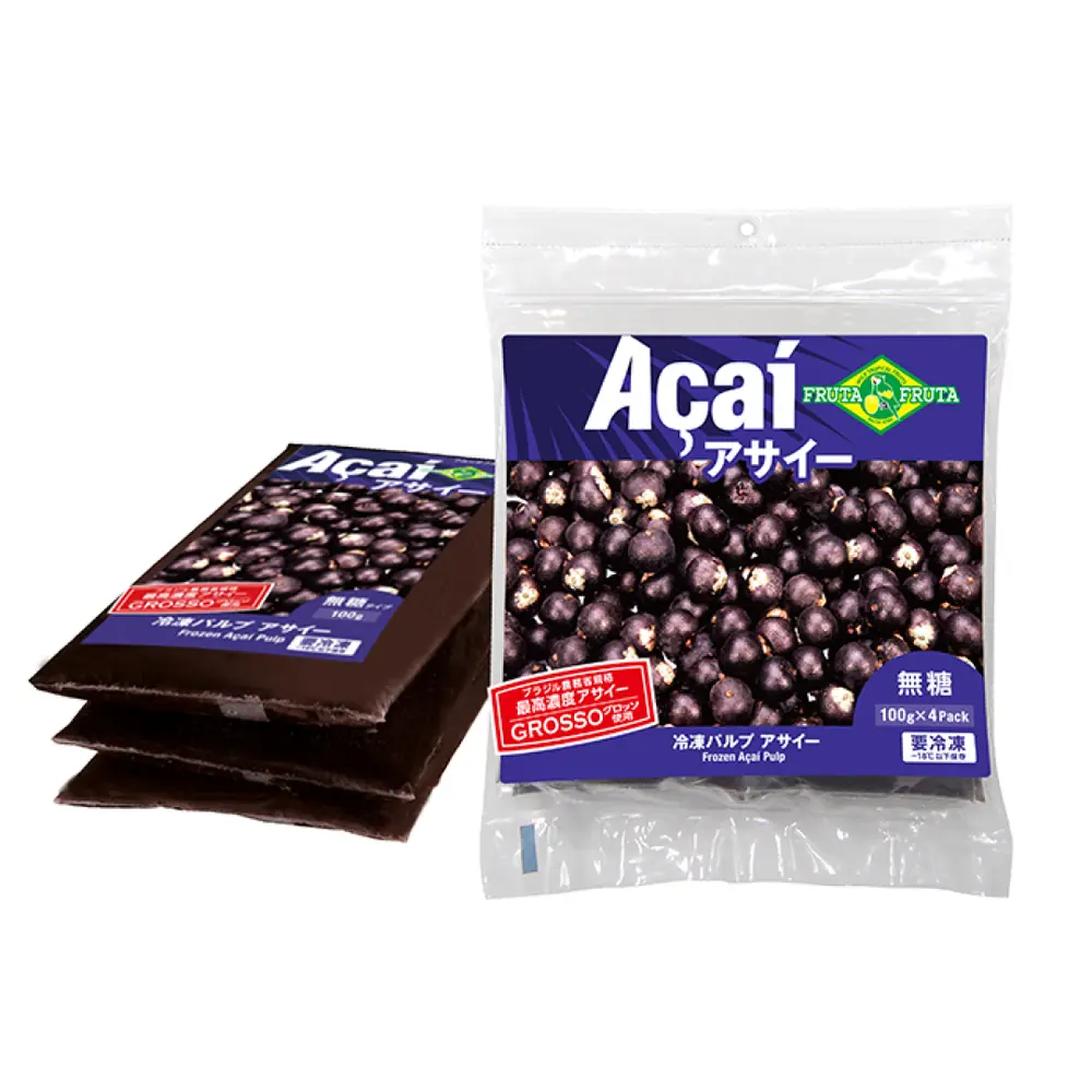Sinh Tố Acai Không Đường, Acai Brazil Puree, Sugar Free (100g) - FRUTA FRUTA
