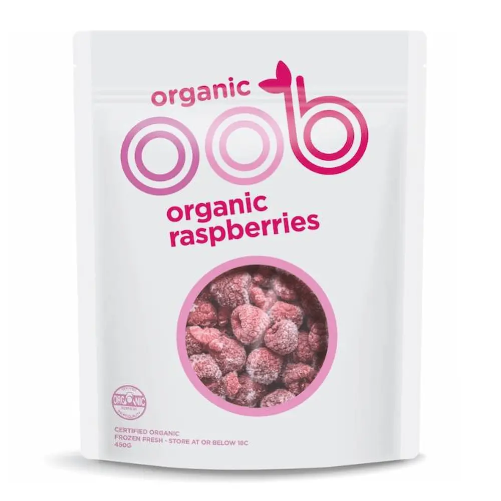 Phúc Bồn Tử Đỏ Hữu Cơ, Organic Raspberries (450g) - OOB