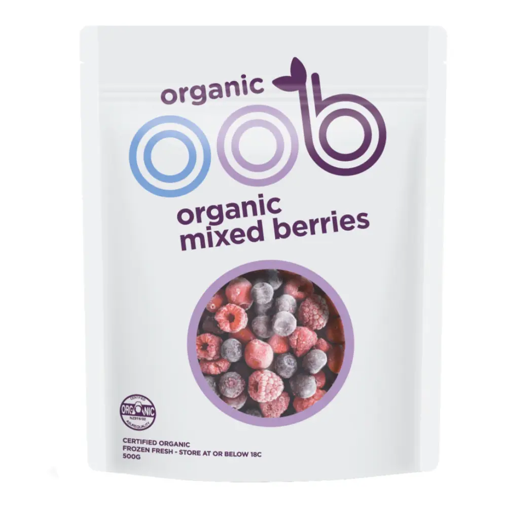 Mâm Xôi & Việt Quất Hữu Cơ, Organic Mixed Berries (500g) - OOB