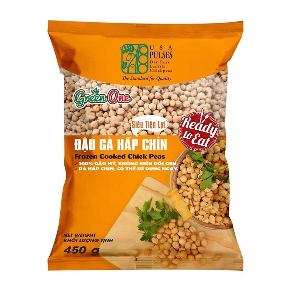 Đậu Gà Hấp Chín, Frozen Cooked Chick Peas (450g) - GREEN ONE