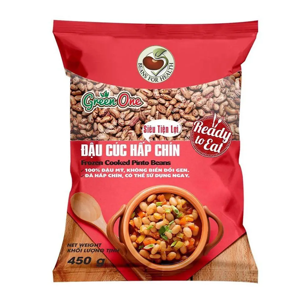 Đậu Cúc Hấp Chín, Frozen Cooked Pinto Beans (450g) - GREEN ONE