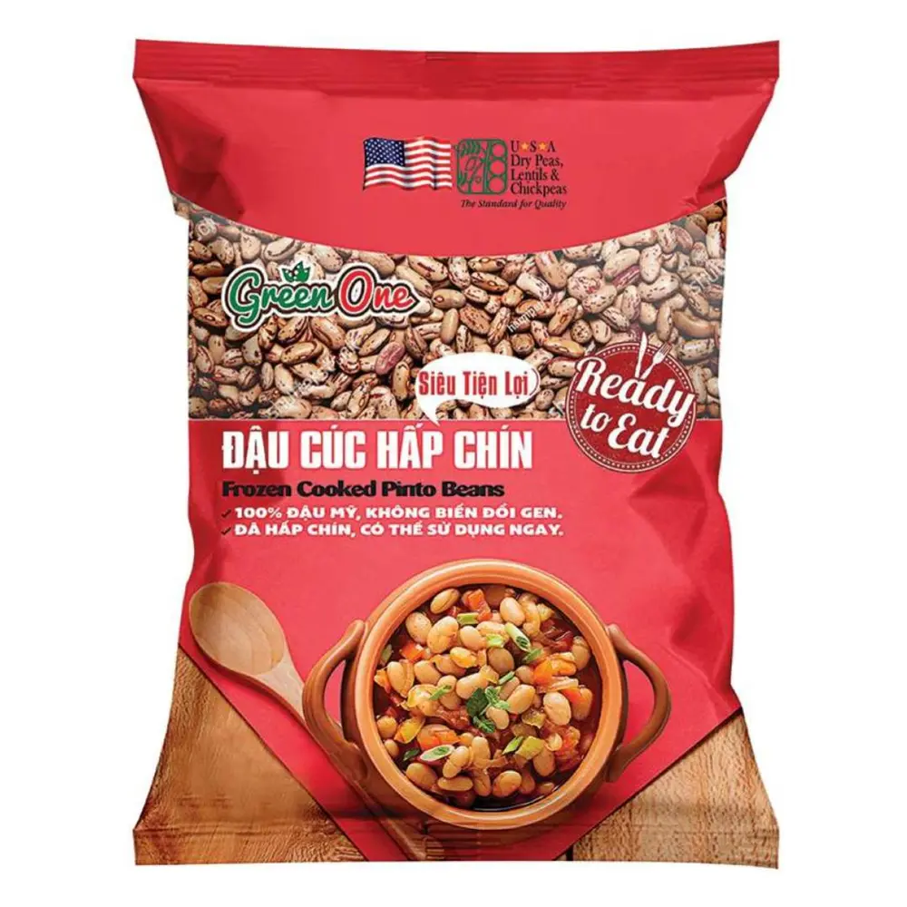 Đậu Cúc Hấp Chín, Frozen Cooked Pinto Beans (1kg) - GREEN ONE