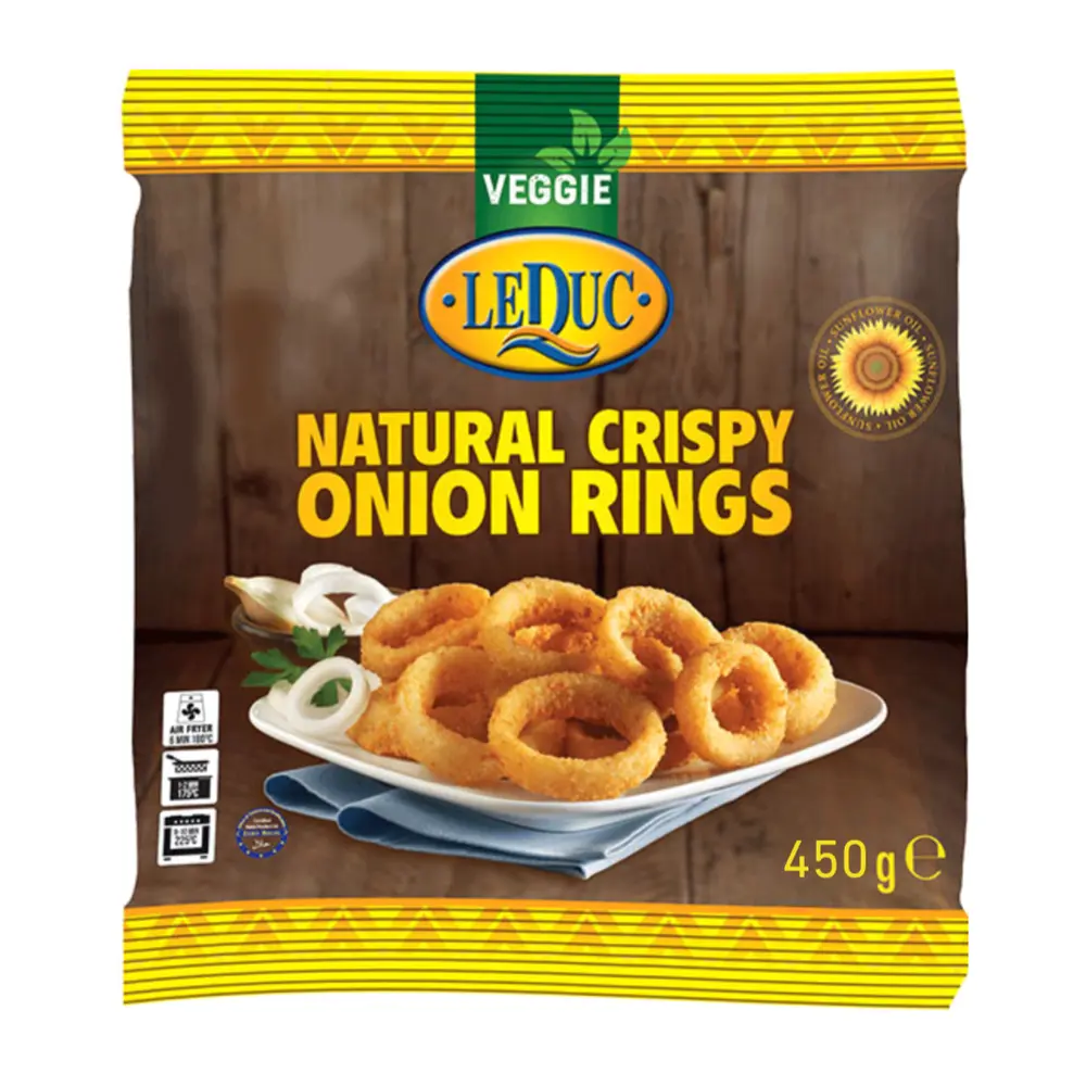 Hành Vòng Tẩm Bột Giòn Đông Lạnh, Crispy Onion Rings (450g) - LE DUC