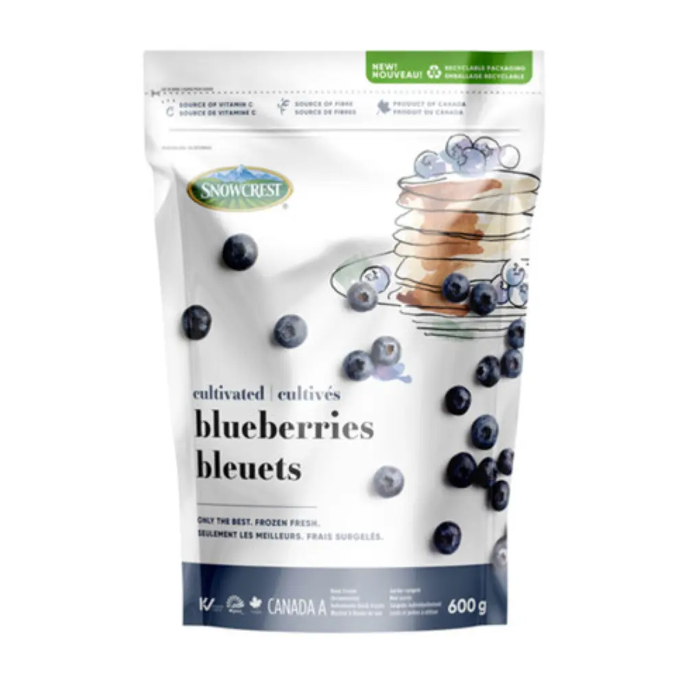 Việt Quất Đông Lạnh, Frozen Fresh Blueberries (600g) - SNOWCREST