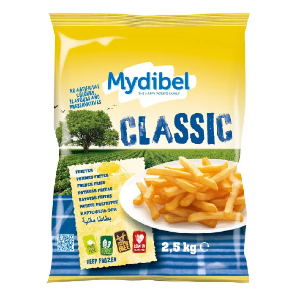 Khoai Tây Đông Lạnh Cắt Thẳng, Classic French Fries (2.5kg) - MYDIBEL