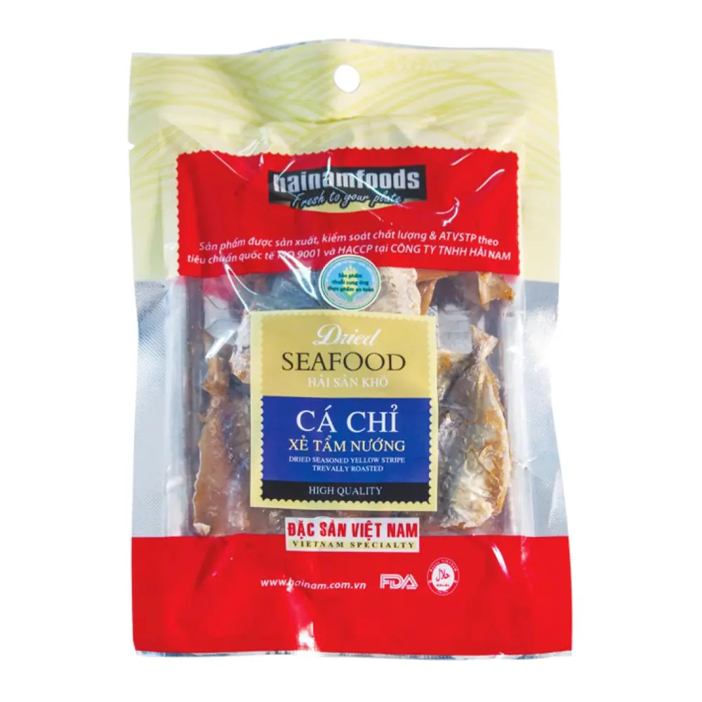 Cá Chỉ Xẻ Tẩm Nướng Cán, Grilled Yellowstripe Scad (300g) - HAINAMFOODS