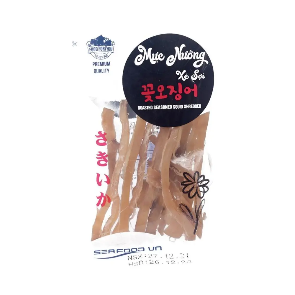 Mực Nướng Xé Sợi, Grilled Dried Squid Cuted (30g) - SEAFOOD