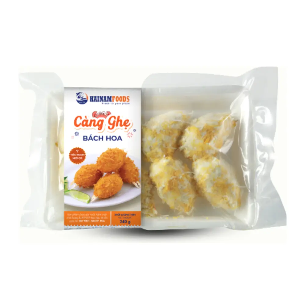 Càng Ghẹ Bách Hoa, Deep-Fried Flower Crab Leg with Pork (240g) - HAINAMFOODS