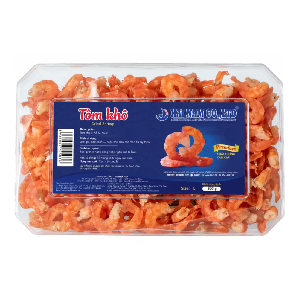 Tôm Khô, Dried Shrimp, Size L (300g) - HAINAMFOODS