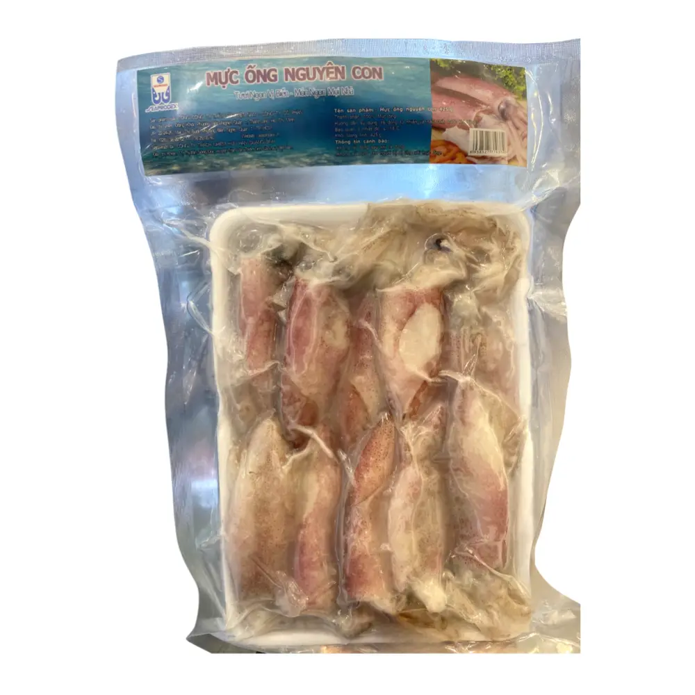 Mực Ống Nguyên Con, Squid Tubes (425g) - SEAPRODEX
