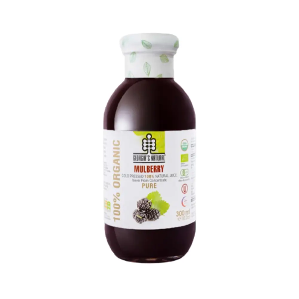 Nước Ép Dâu Tằm Hữu Cơ, Mulberry, Cold Pressed 100% Natural Juice (300ml) - GEORGIA'S NATURAL