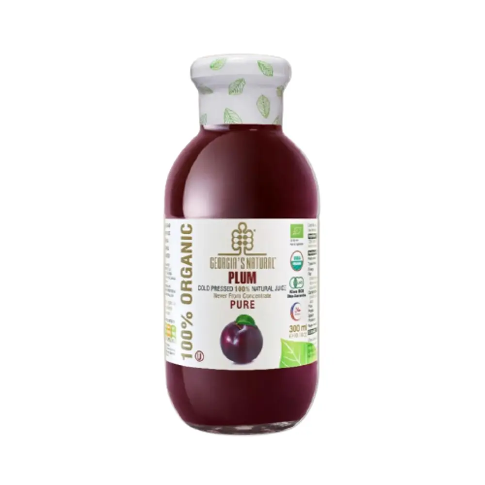 Nước Ép Mận Hữu Cơ, Plum, Cold Pressed 100% Natural Juice (300ml) - GEORGIA'S NATURAL