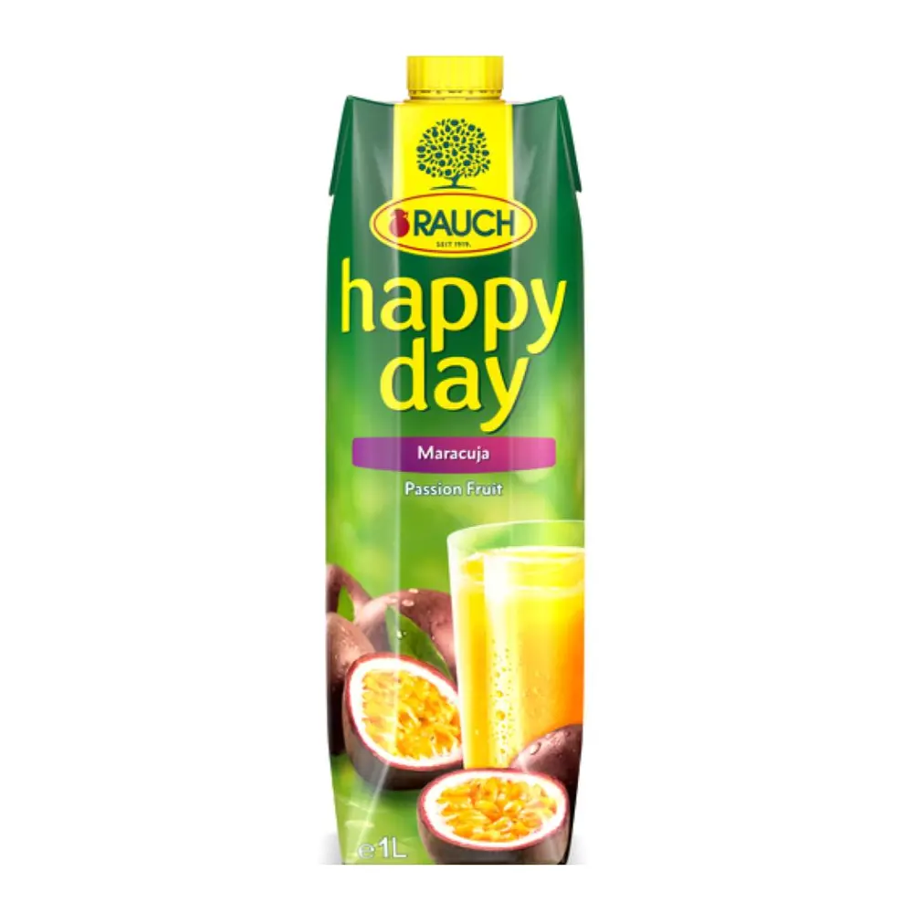 Nước Ép Chanh Dây, Happy Day, Passion Fruit Juice (1L) - RAUCH