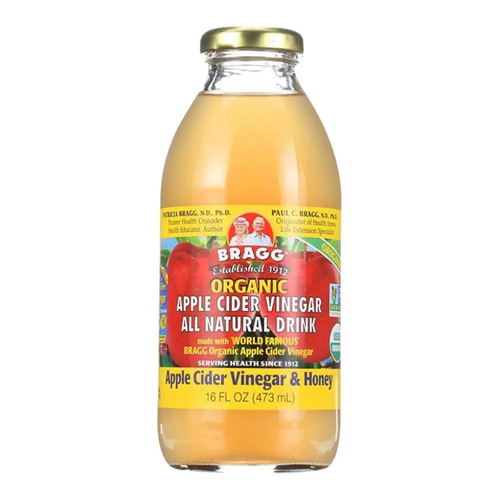 Nước Giấm Táo & Mật Ong Hữu Cơ, Organic Apple Cider Vinegar & Honey Drink, 16 fl oz (473ml) - BRAGG