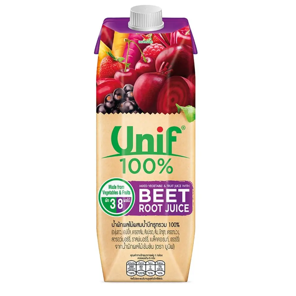 Nước Ép Rau Củ & Củ Dền, Unif, Mixed Vegetable & Fruit Juice with Beet Root Juice (1000ml) - UNI-PRESIDENT