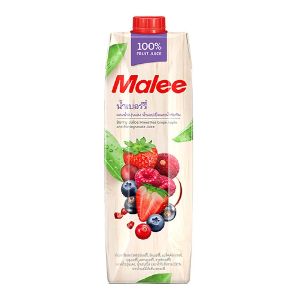 Nước Ép Quả Mọng & Nho, Táo, Lựu, Berry Juice Mixed Red Grape, Apple & Pomegranate Juice, 100% Fruit Juice (1L) - MALEE