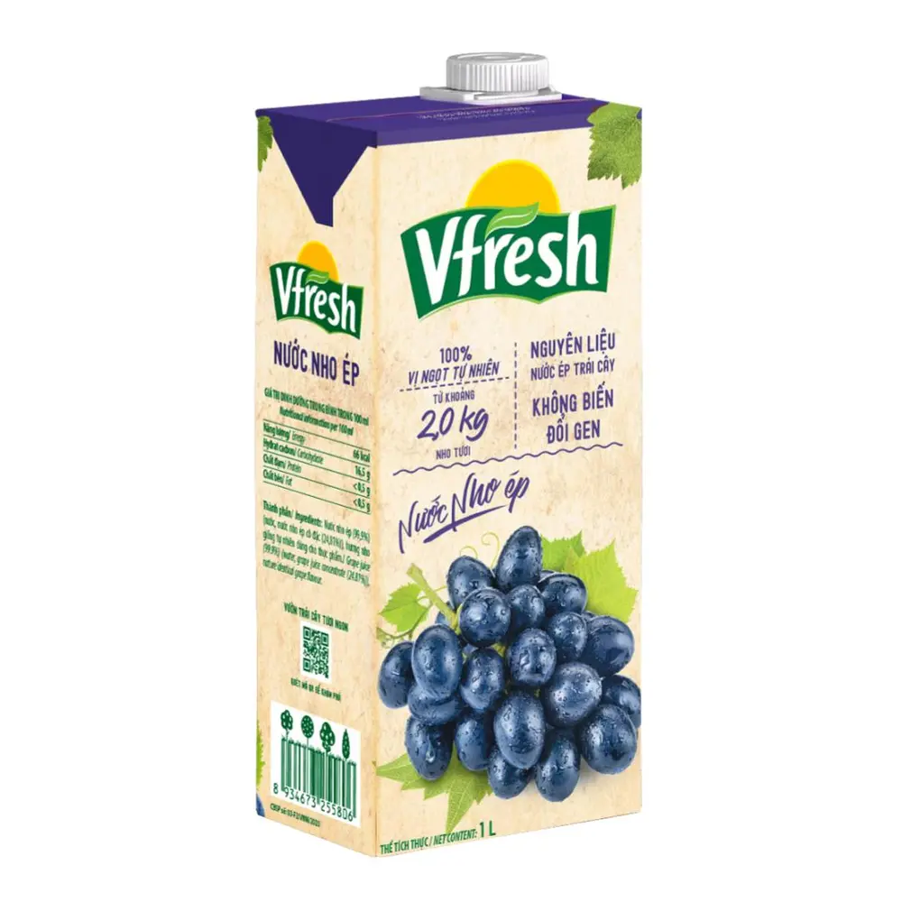 Nước Nho Ép, Vfresh, 100% Grape Juice (1L) - VINAMILK