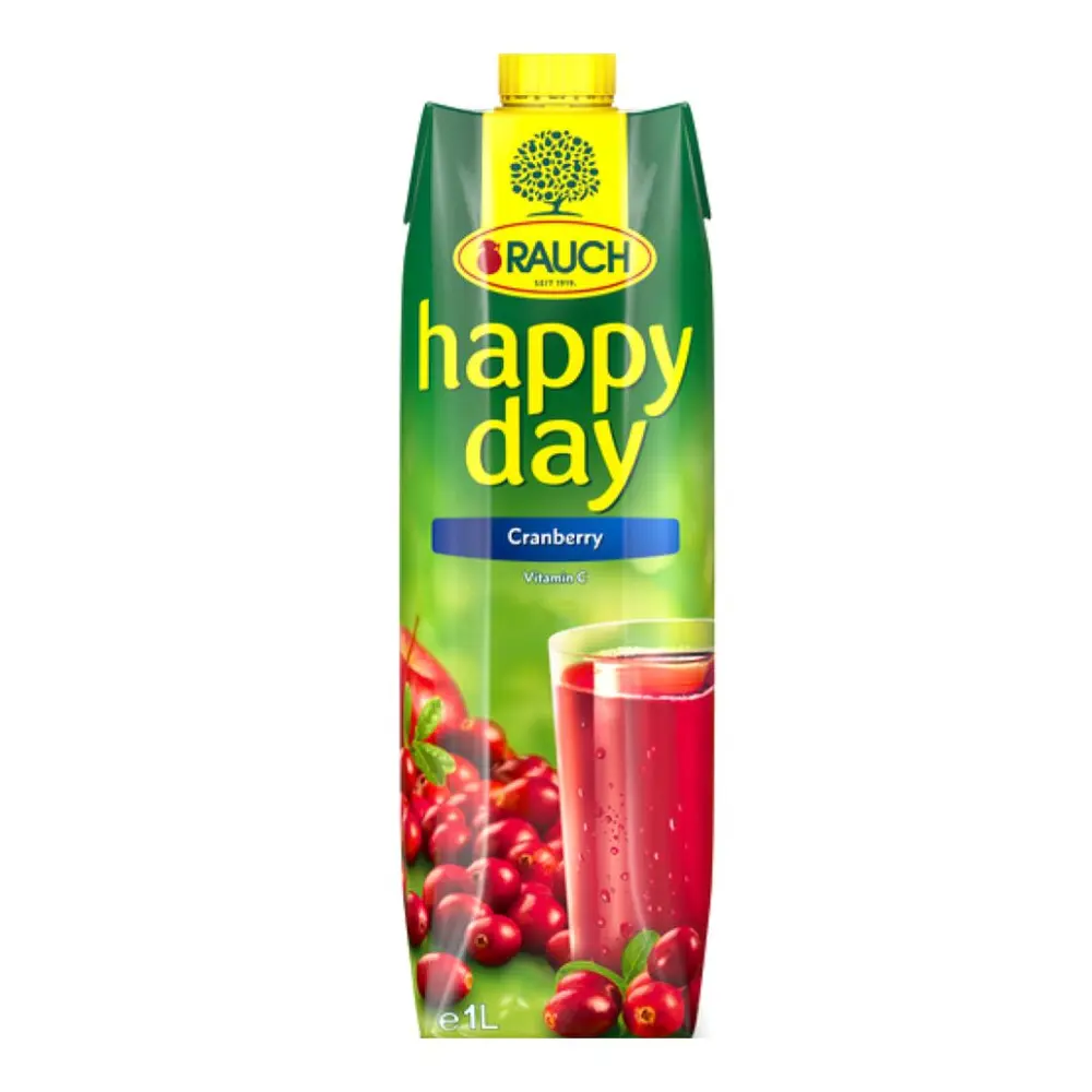 Nước Ép Nam Việt Quất, Happy Day, Cranberry Juice (1L) - RAUCH