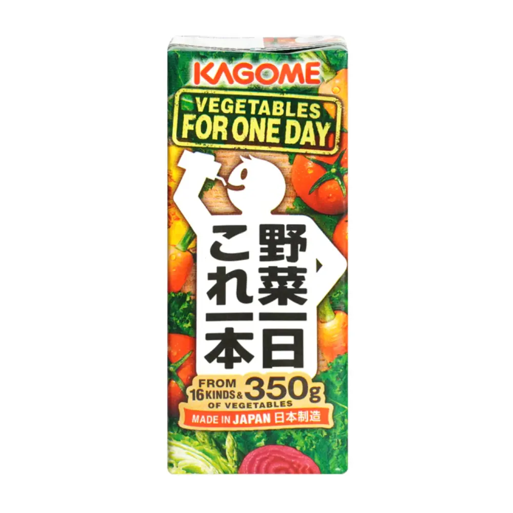 Nước Ép Rau Củ Quả 16 Loại Rau, Vegetable Juice from 16 Kinds, No Added Sugar (200ml) - KAGOME