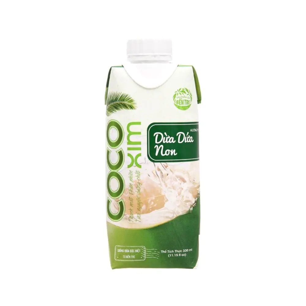 Nước Dừa Dứa Non Bến Tre, Pandan Coconut Juice (330ml) - COCOXIM
