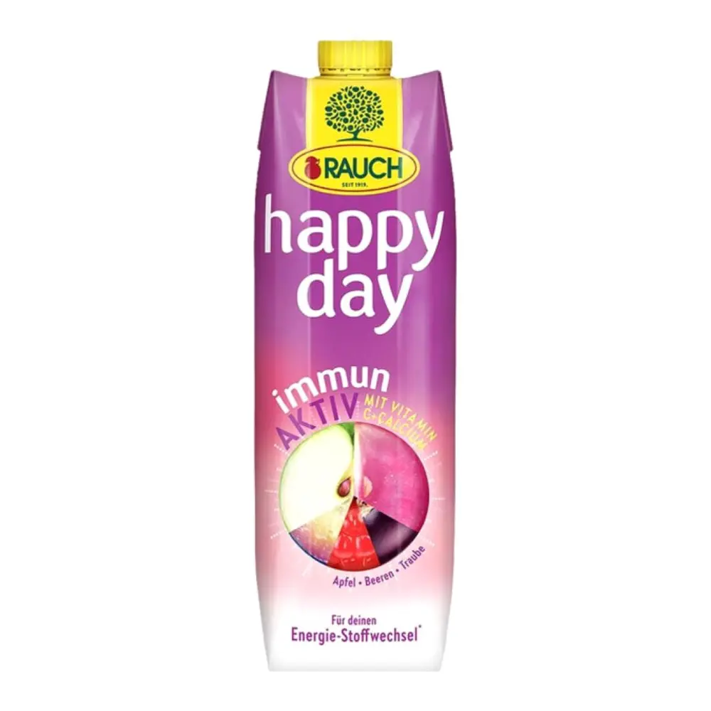 Nước Ép Trái Cây Hỗn Hợp Bổ Sung Vitamin C, Happy Day, Immun Aktiv Fruit Juice (1L) - RAUCH