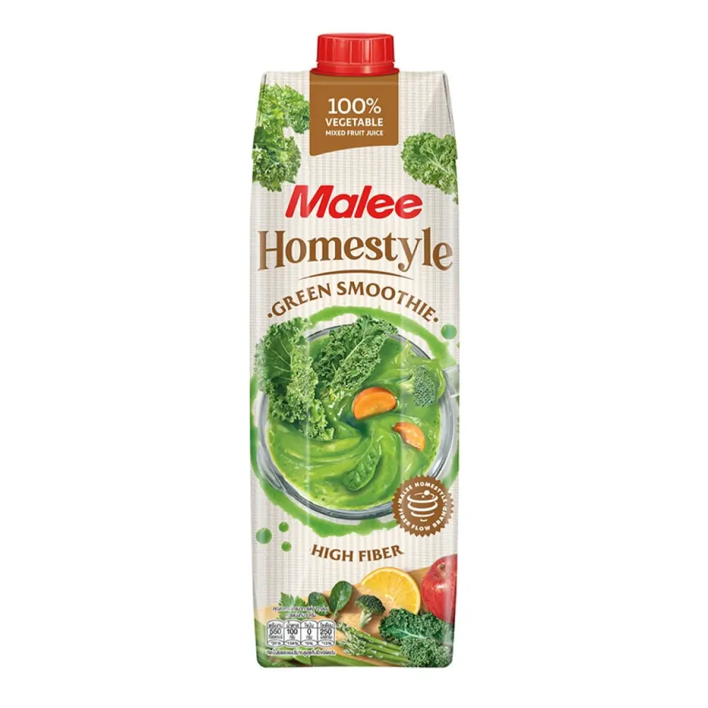 Sinh Tố Xanh Hỗn Hợp Rau & Nước Trái Cây, Homestyle Green Smoothie, 100% Vegetable Mixed Fruit Juice (1L) - MALEE