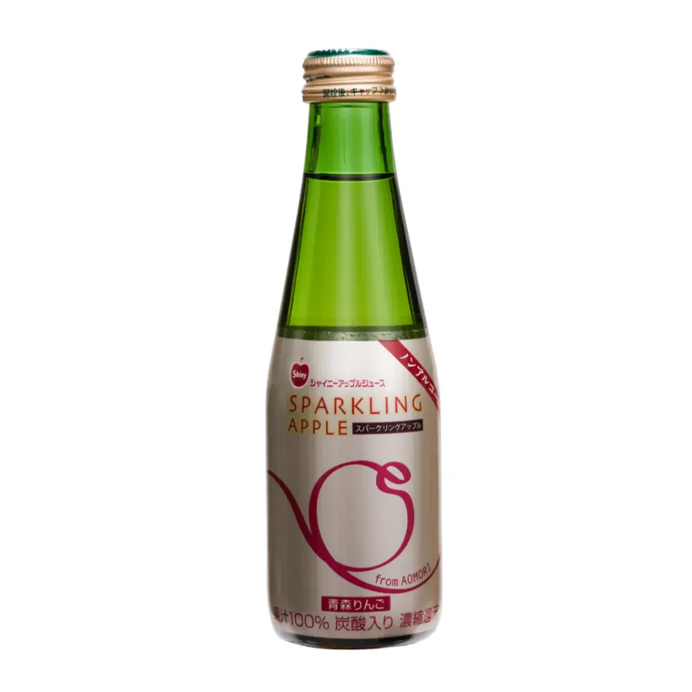 Nước Ép Táo Có Ga, Sparkling Apple Juice from Aomori (200ml) - SHINY