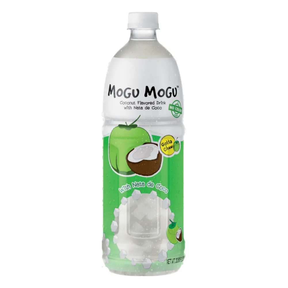 Nước Dừa Thạch Dừa, Mogu Mogu, Coconut Flavored Drink with Nata De Coco, 33.8 fl oz (1000ml) - SAPPE