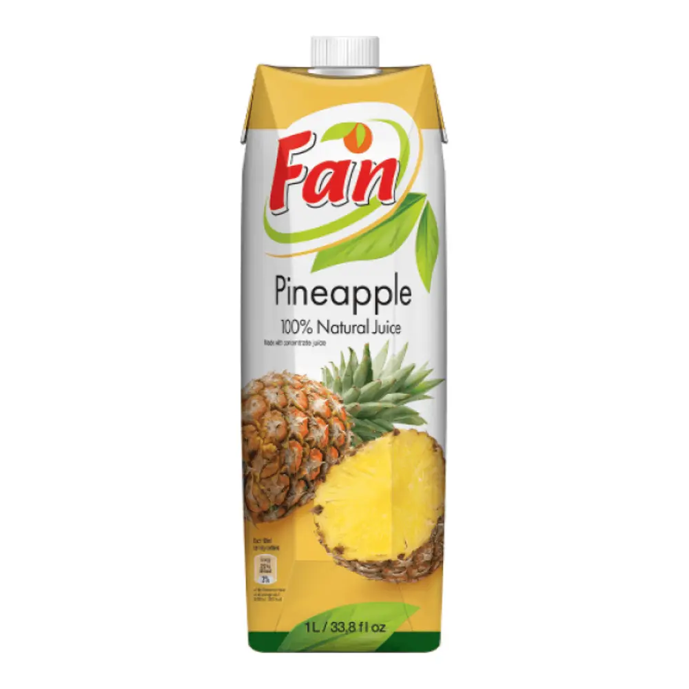 Nước Ép Dứa, Pineapple, 100% Natural Juice, 33.8 fl oz (1L) - FAN