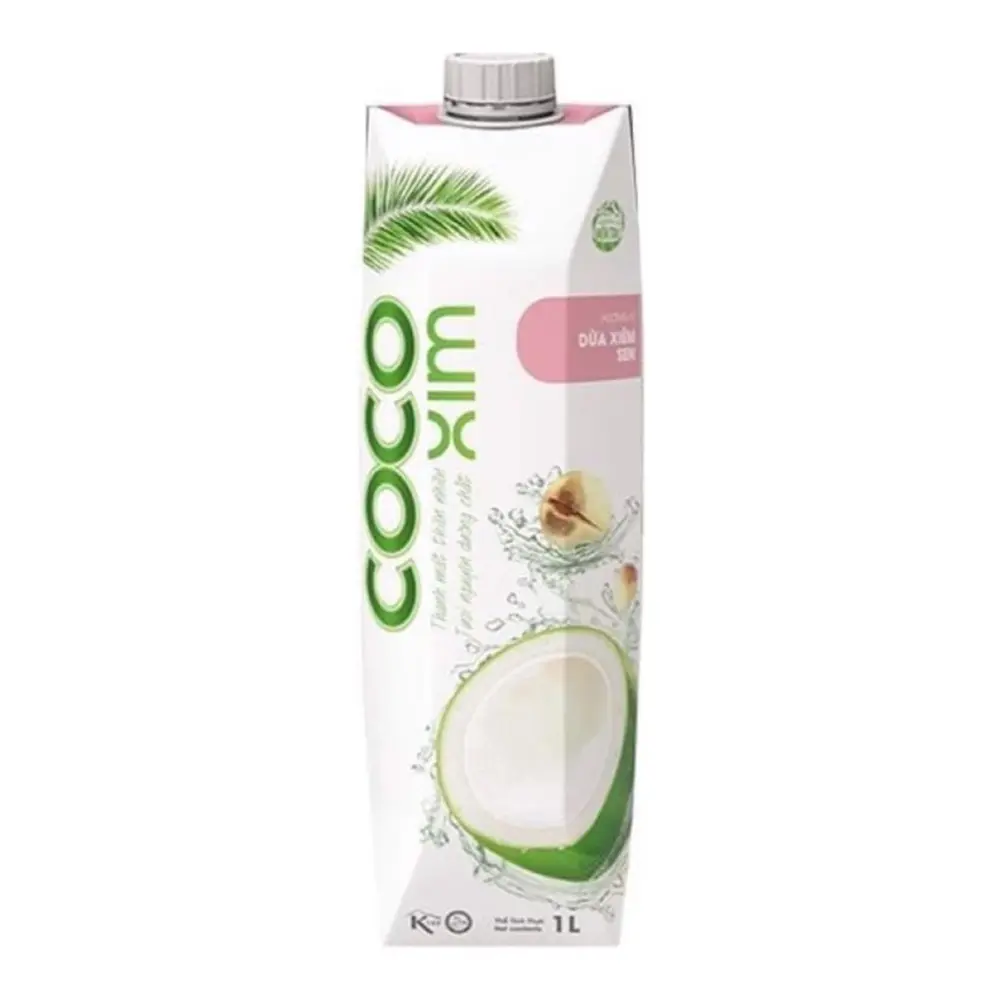 Nước Dừa Tim Sen, Coconut Water, Lotus Seed, 33.8 fl oz (1L) - COCOXIM