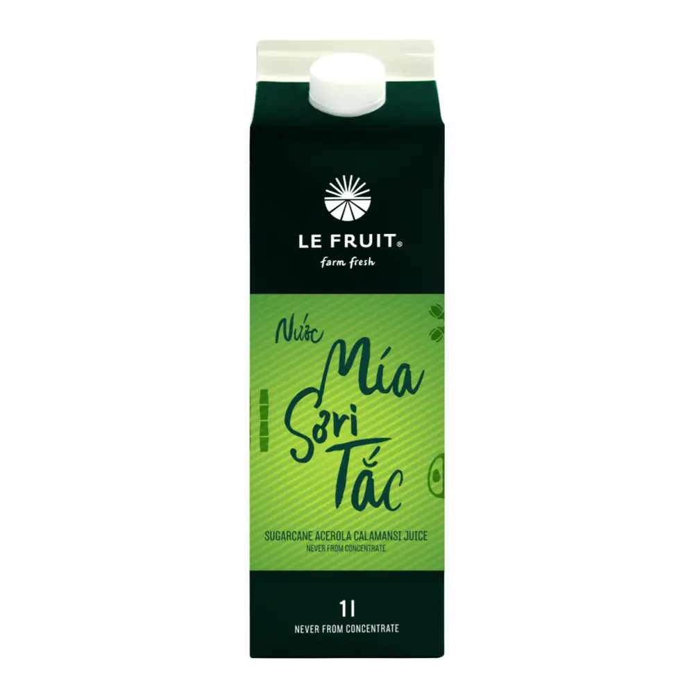 Nước Mía Sơri Tắc, Sugarcane Acerola Calamansi Juice (1L) - LE FRUIT