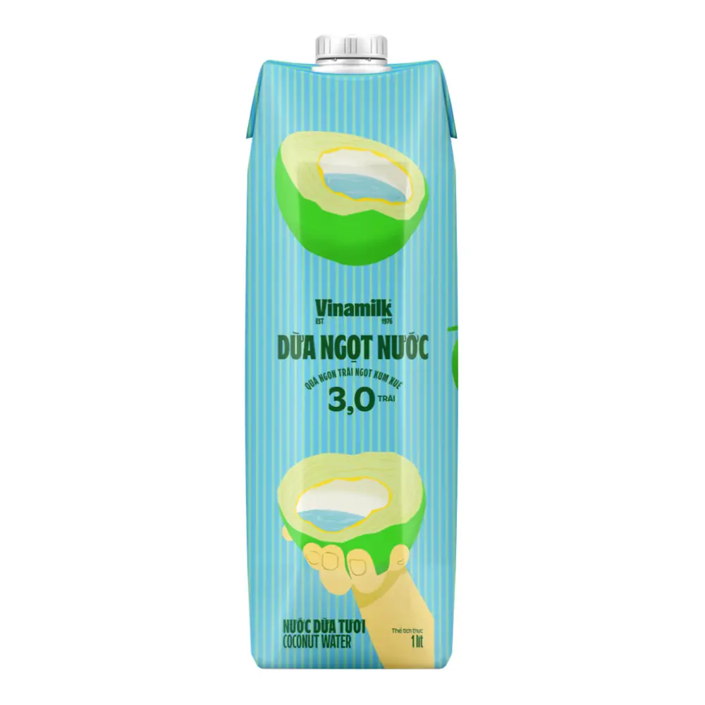 Dừa Ngọt Nước, Nước Dừa Tươi, Coconut Water (1L) - VINAMILK
