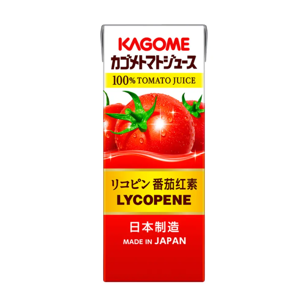Nước Ép Cà Chua, Lycopene, 100% Tomato Juice (200ml) - KAGOME