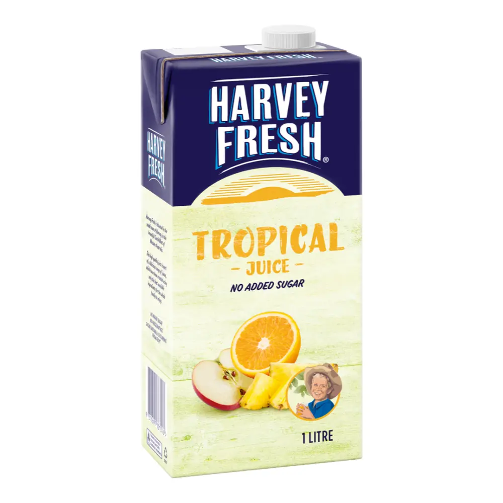 Nước Ép Trái Cây Nhiệt Đới, Tropical Juice, No Added Sugar (1L) - HARVEY FRESH