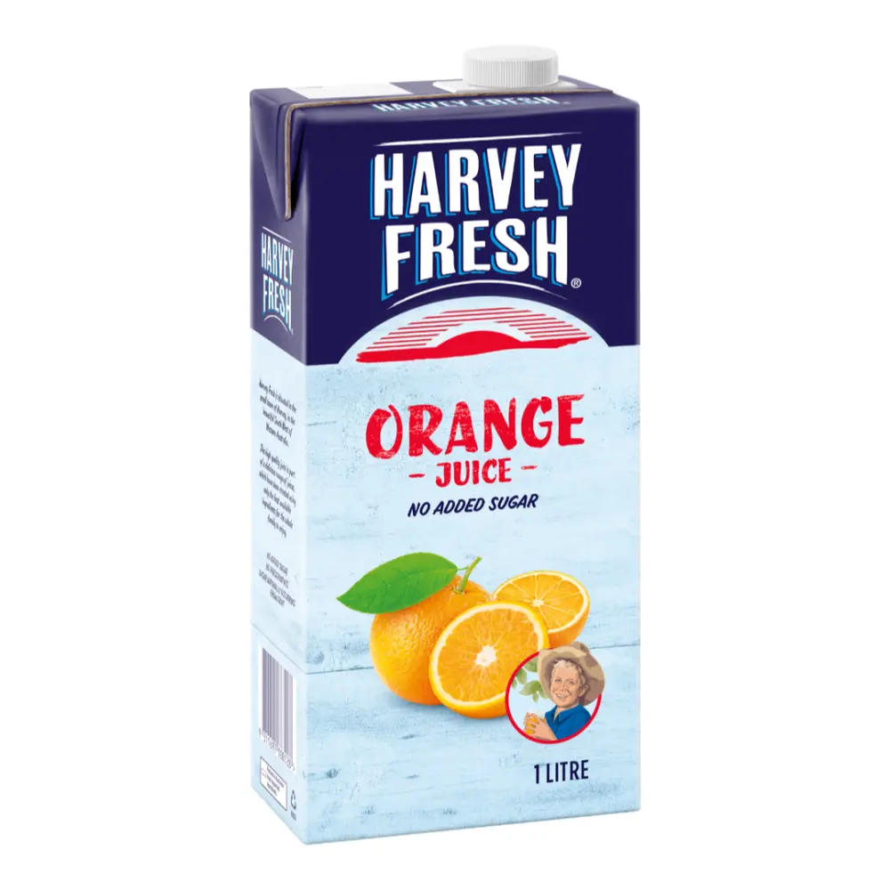 Nước Ép Cam, Orange Juice, No Added Sugar (1L) - HARVEY FRESH