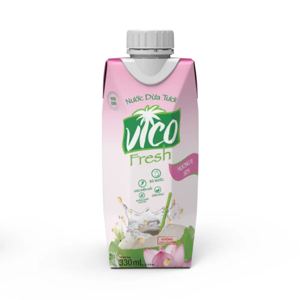 Nước Dừa Sen, Lotus Coconut Water, 11.2 fl oz (330ml) - VICOFRESH