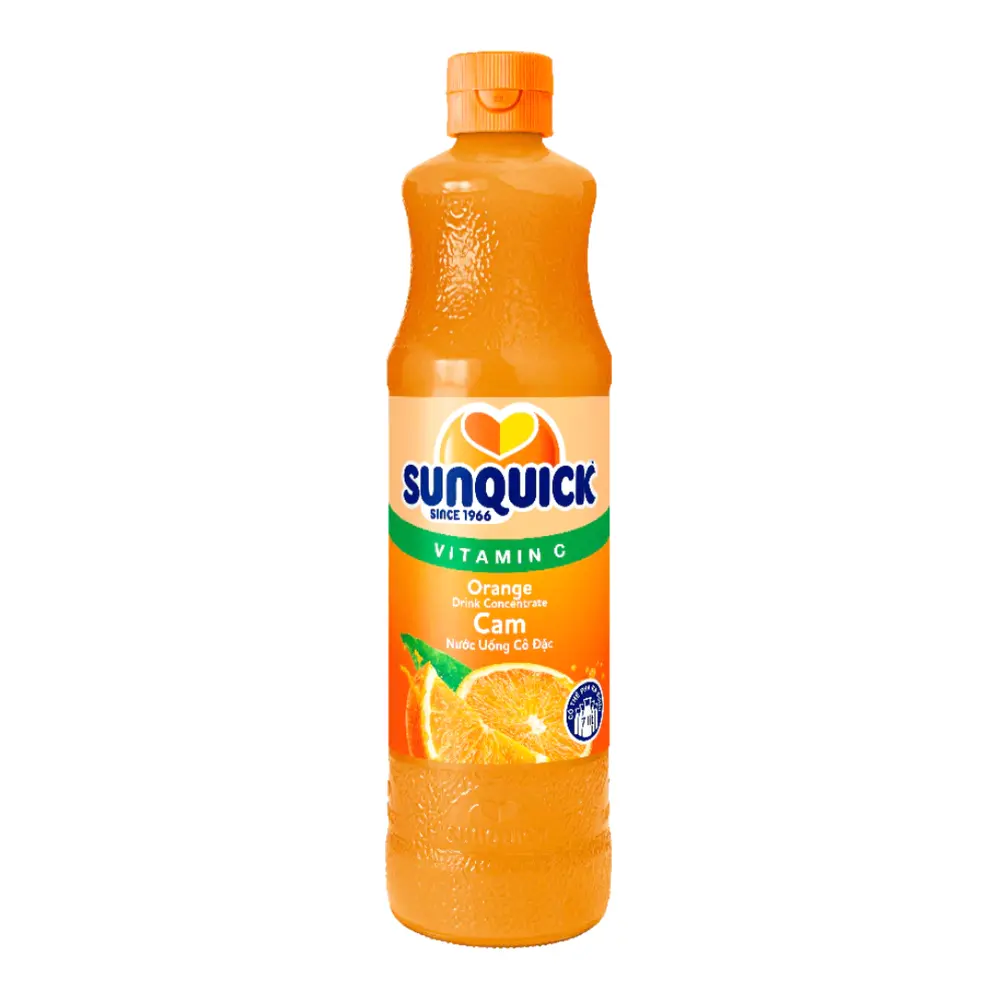 Cam Nước Uống Cô Đặc, Vitamin C, Orange Drink Concentrate (700ml) - SUNQUICK