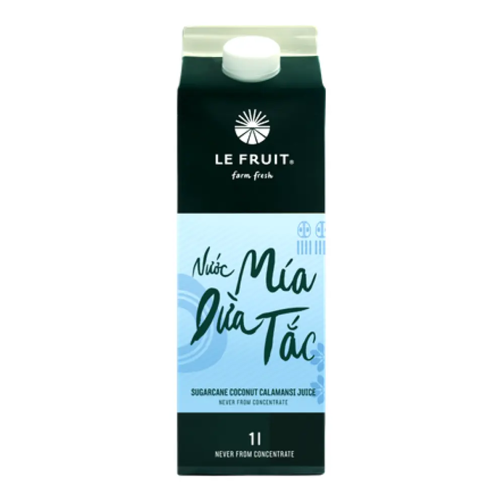 Nước Mía Dừa Tắc, Sugarcane Coconut Calamansi Juice (1L) - LE FRUIT