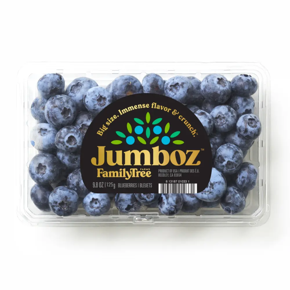 Việt Quất Mỹ Size Siêu Lớn, Jumboz Blueberries (125g) - FAMILY TREE FARMS