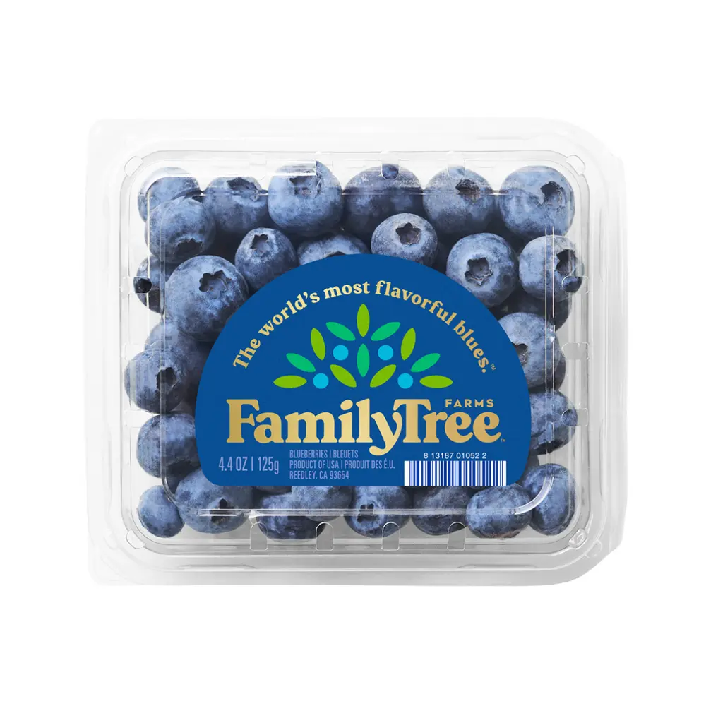 Việt Quất Mỹ, Blueberries, 4.4 oz (125g) - FAMILY TREE FARMS
