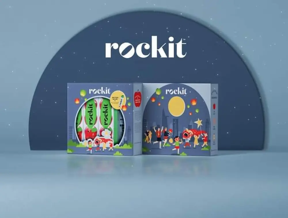 Hộp Quà Trung Thu Táo Rockit, Mid-Autumn Festival Gift Set, 3 Ống (840g) - ROCKIT
