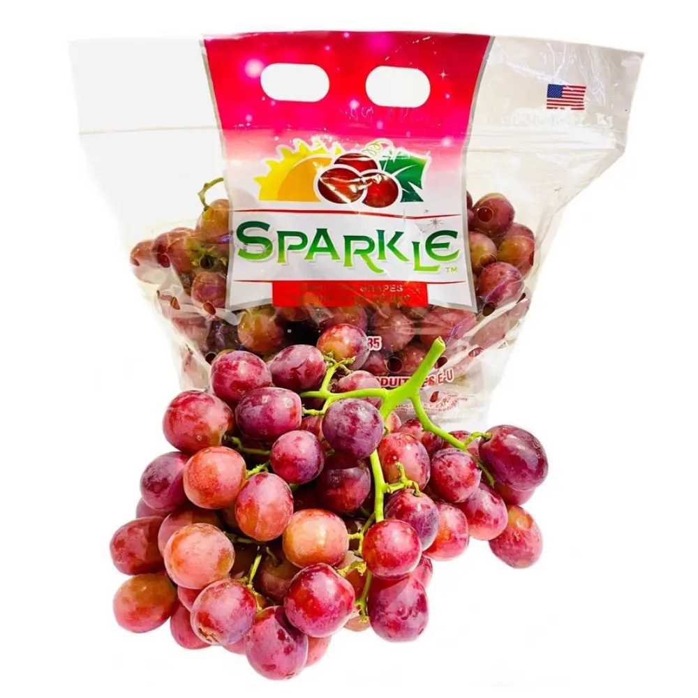 Nho Đỏ Không Hạt Mỹ - Sparkle - Red Seedless Grapes - SUNVIEW
