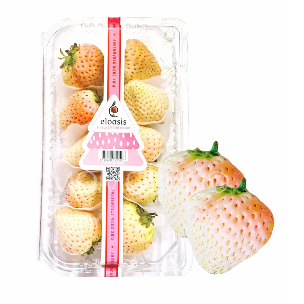 Dâu Trắng Hàn Quốc - Pink Snow - Korean White Strawberry (330g) - ELOASIS