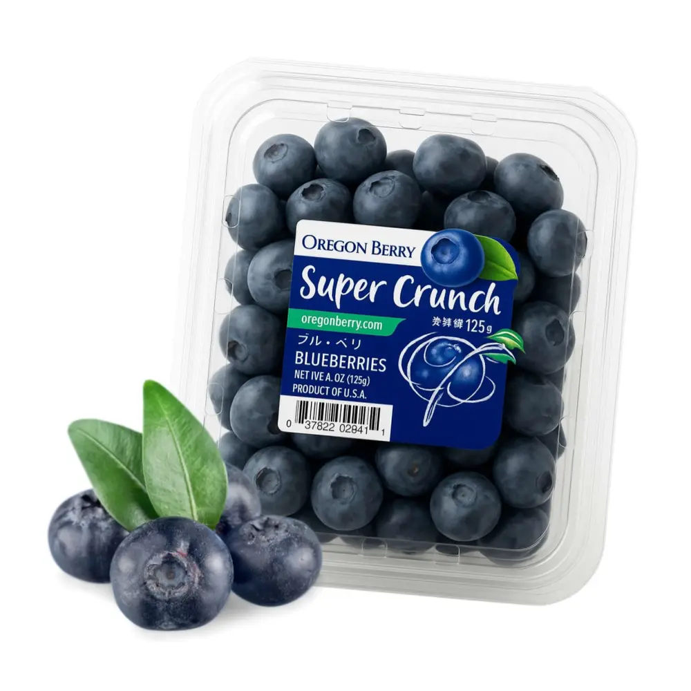 Việt Quất Mỹ - Super Crunch Blueberries - 4.4 oz (125g) - OREGON BERRY
