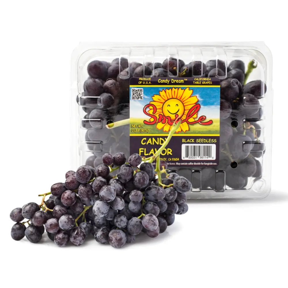 Nho Đen Kẹo Không Hạt Mỹ - Candy Dream - Candy Flavor Black Seedless Grapes (454g) - SMILE
