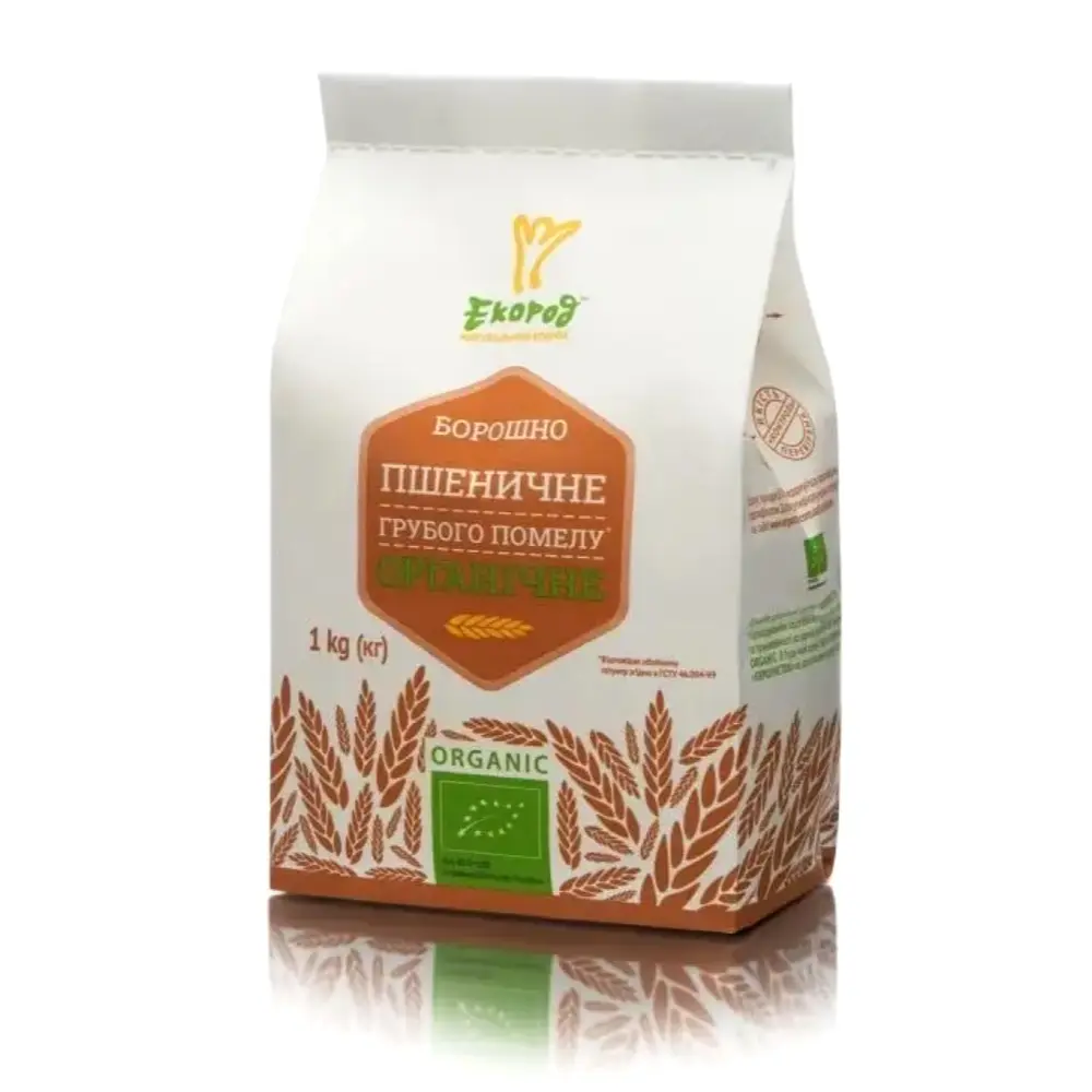 Bột Mì Nguyên Cám Hữu Cơ, Organic Wheat Flour, Wholegrain (1kg) - EKOPOD