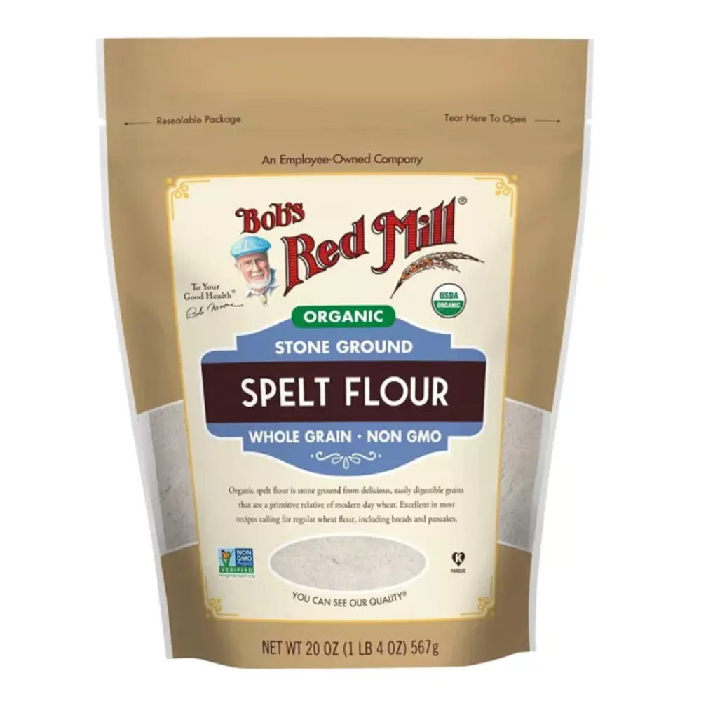 Bột Mì Nguyên Cám Hữu Cơ, Organic Stone Ground Spelt Flour, Whole Grain, 20 oz (567g) - BOB'S RED MILL